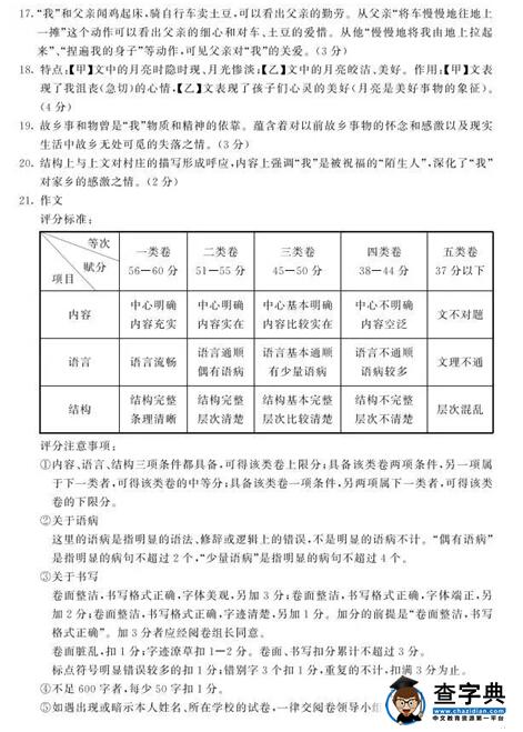 2016江苏苏州中考语文试题及答案