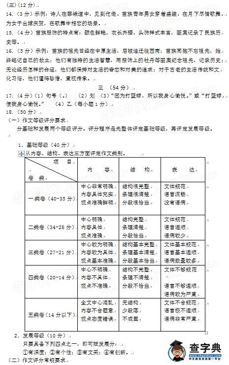 2016江苏南京中考语文试题及答案