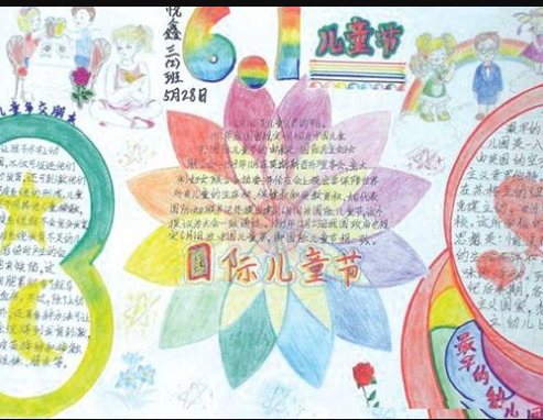 儿童节手抄报图片：国际儿童节1