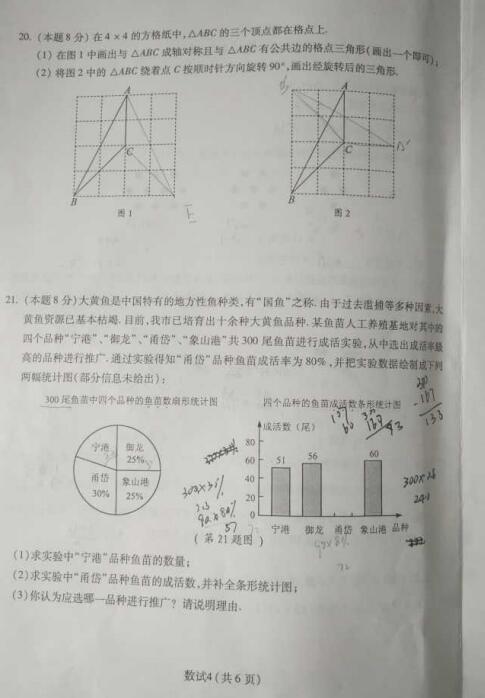 浙江宁波2017中考数学试题及答案4