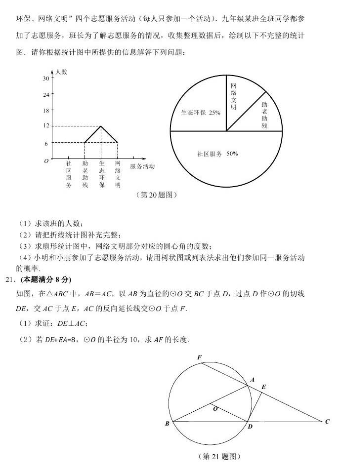 山东东营2017年中考数学试题及答案5