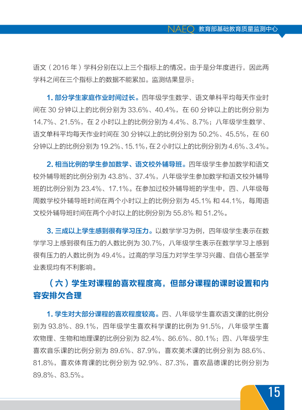 我国首份《中国义务教育质量监测报告》全文18